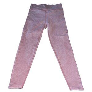 Offline by Aerie 7/8 Leggings-Hi-Rise-Seamless Macrame Braided Sides-Mauve-M